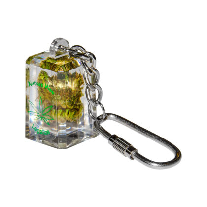 Crystal clear acrylic keyring canna-3430
