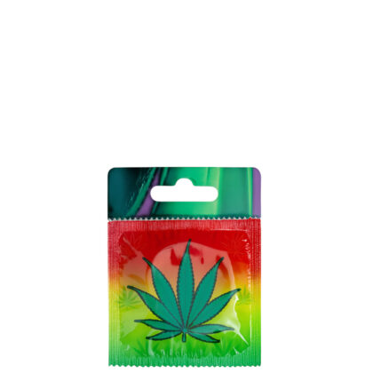 Funny Condoms Cannabis Leaf-DM016