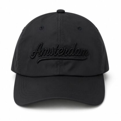CAP003-Amsterdam Caps Black x 5