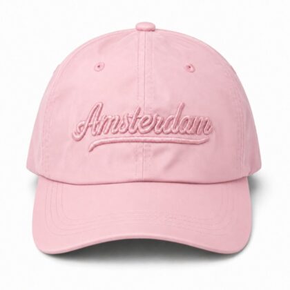 CAP001-Amsterdam Caps Pink x 5