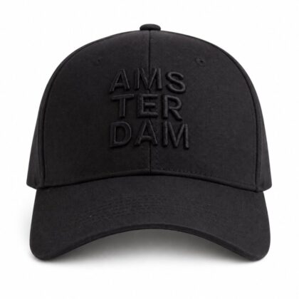 CAP010-Amsterdam Caps Black x 5