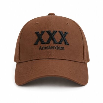 CAP012-Amsterdam Caps xxx Brown x 5