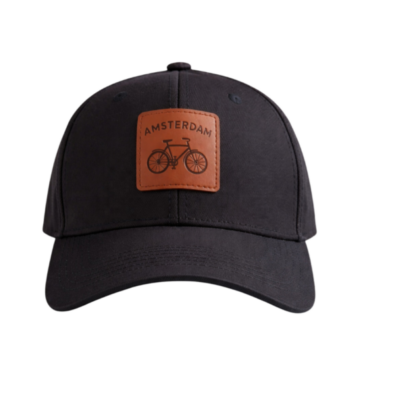 CAP018-Amsterdam Caps Bike Black x 5