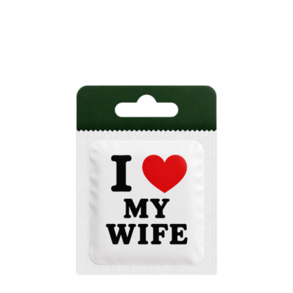 Funny Condoms i love my Wife -DM043 x 6